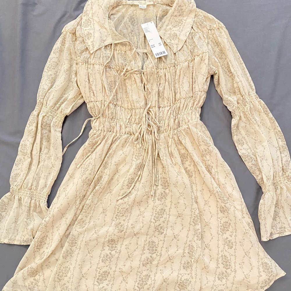 Kimchi Elegant Cream Dress